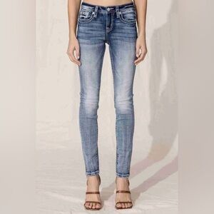 Miss Me Blue Skinny Jeans